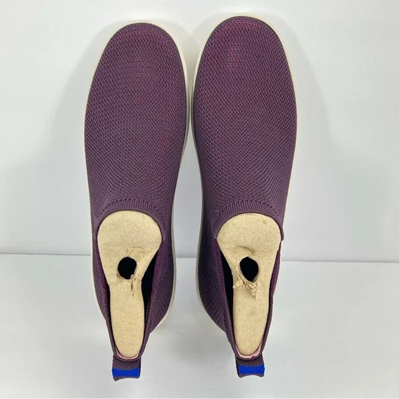 ROTHY’S THE CHELSEA BERRY LATTICE KNIT HIGH TOP SNEAKERS ANKLE BOOTS/SHOES, 12.5 - Picture 7 of 16